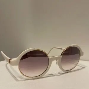 LIKE NEW. Neubau Sigmund & Carl T617 Eyeglasses 1530 - White Sigmund & Carl by NEUBAU | Try on glasses online & find  main image 4